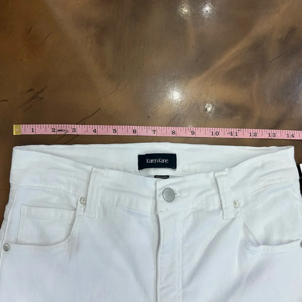 KAREN KANE - Lifestyle white Basks Slim Wide Leg NWT